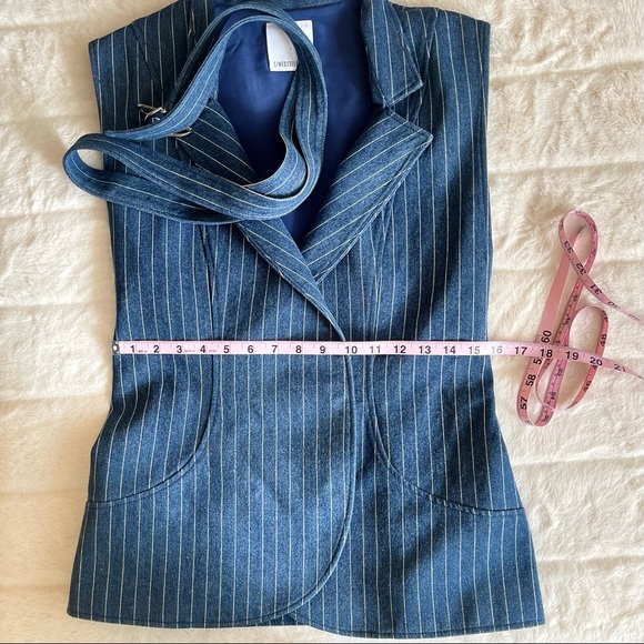 Double-Breasted Denim Vest - Picture 6 of 8